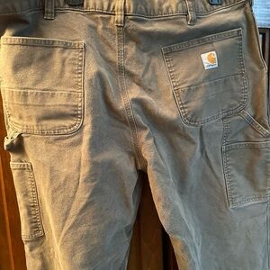 Carhartt Olive Jeans Relaxed Fit Men’s 40x34 RN# 14806 Carpenter Pocket Work
